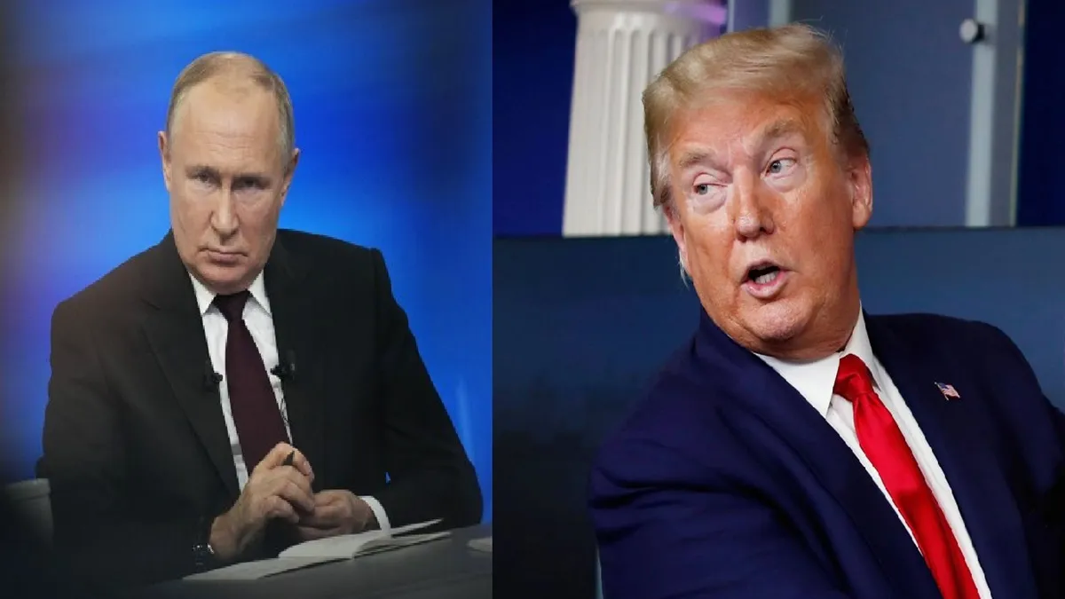 Donald Trump (R) Vladimir Putin (L)- India TV Hindi