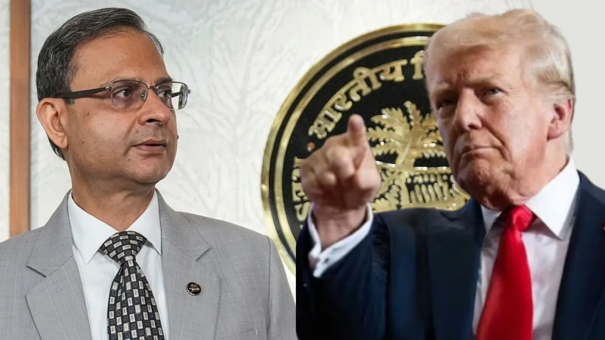 आरबीआई गवर्नर संजय मल्होत्रा और अमेरिका राष्ट्रपति डोनाल्ड ट्रम्प।- India TV Paisa