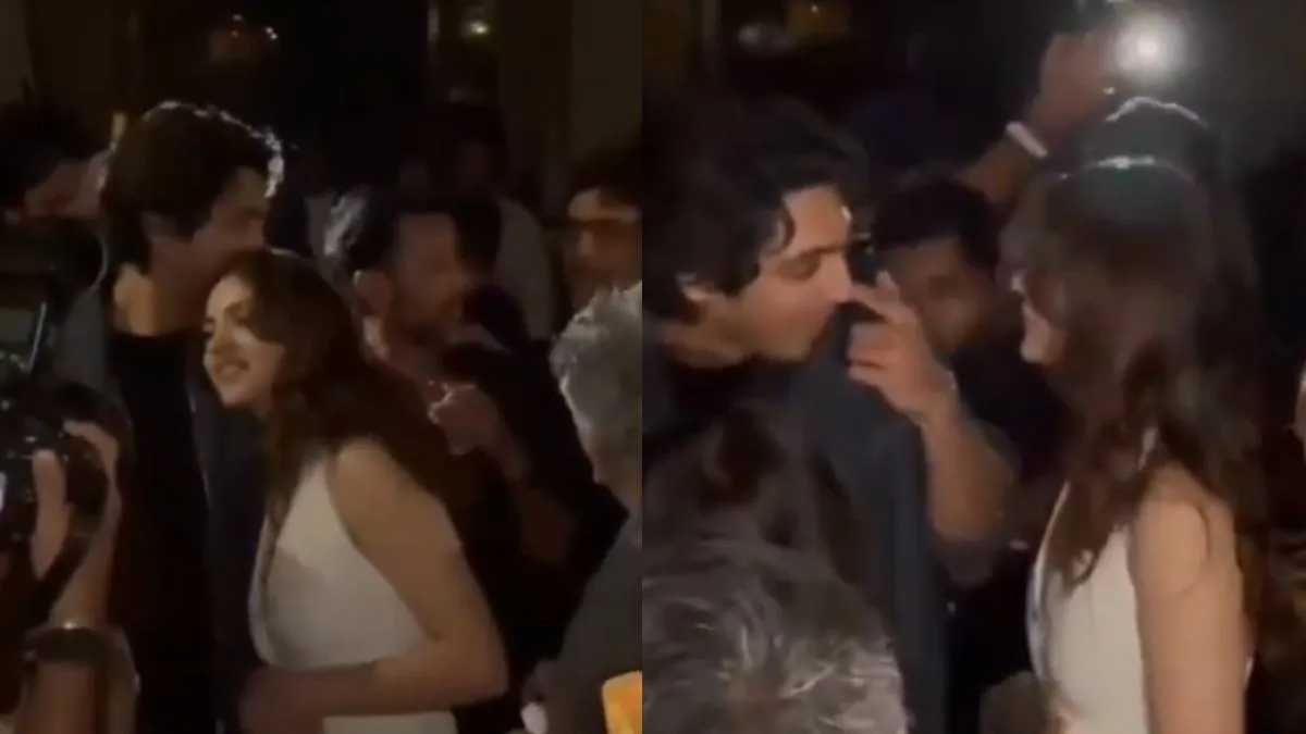 Ahaan Panday kisses Aneet Padda- India TV Hindi