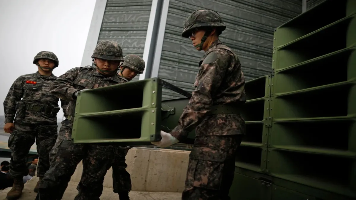 South Korea Starts Removing Loudspeakers From Borders- India TV Hindi