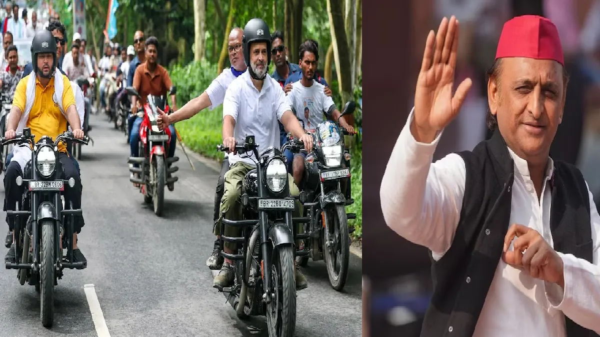 तेजस्वी यादव, राहुल गांधी और अखिलेश यादव- India TV Hindi