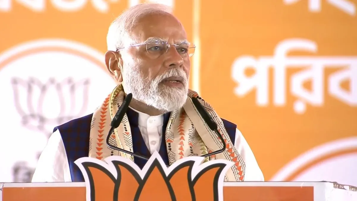 पश्चिम बंगाल में पीएम मोदी की जनसभा।- India TV Hindi