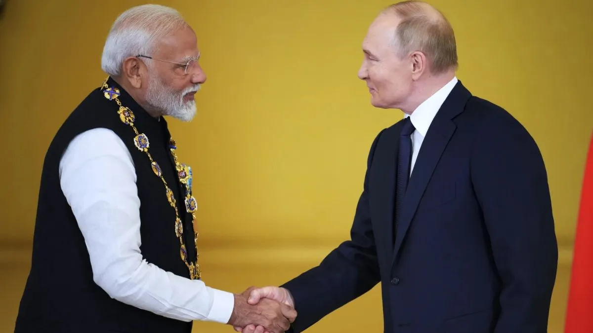 पीएम नरेंद्र मोदी और रूस के राष्ट्रपति व्लादिमिर पुतिन (फाइल)- India TV Hindi
