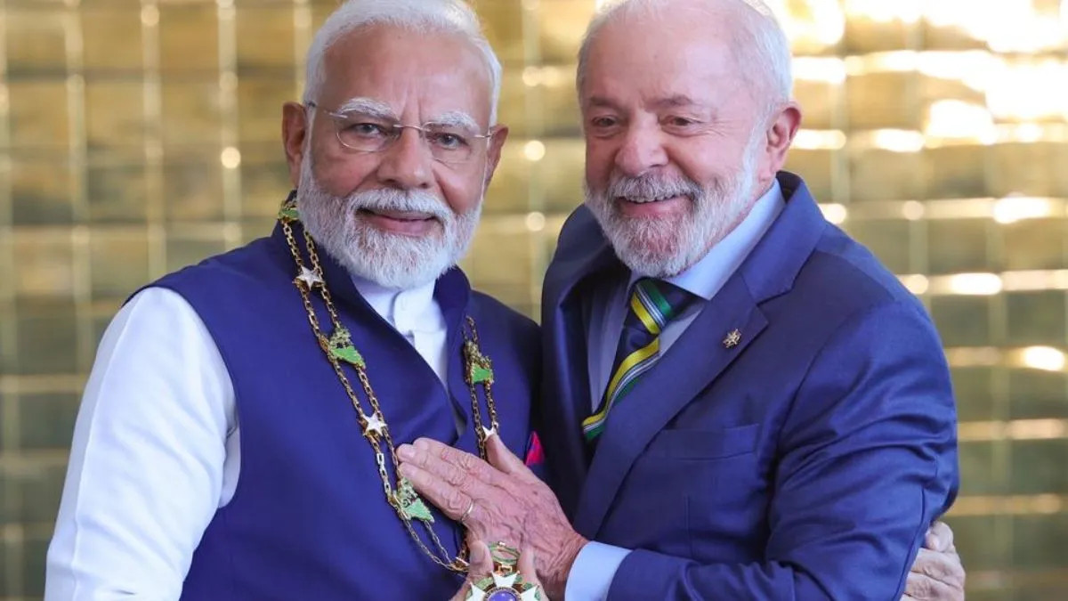 पीएम नरेंद्र मोदी और ब्राजील के राष्ट्रपति लूला डी-सिल्वा- India TV Hindi