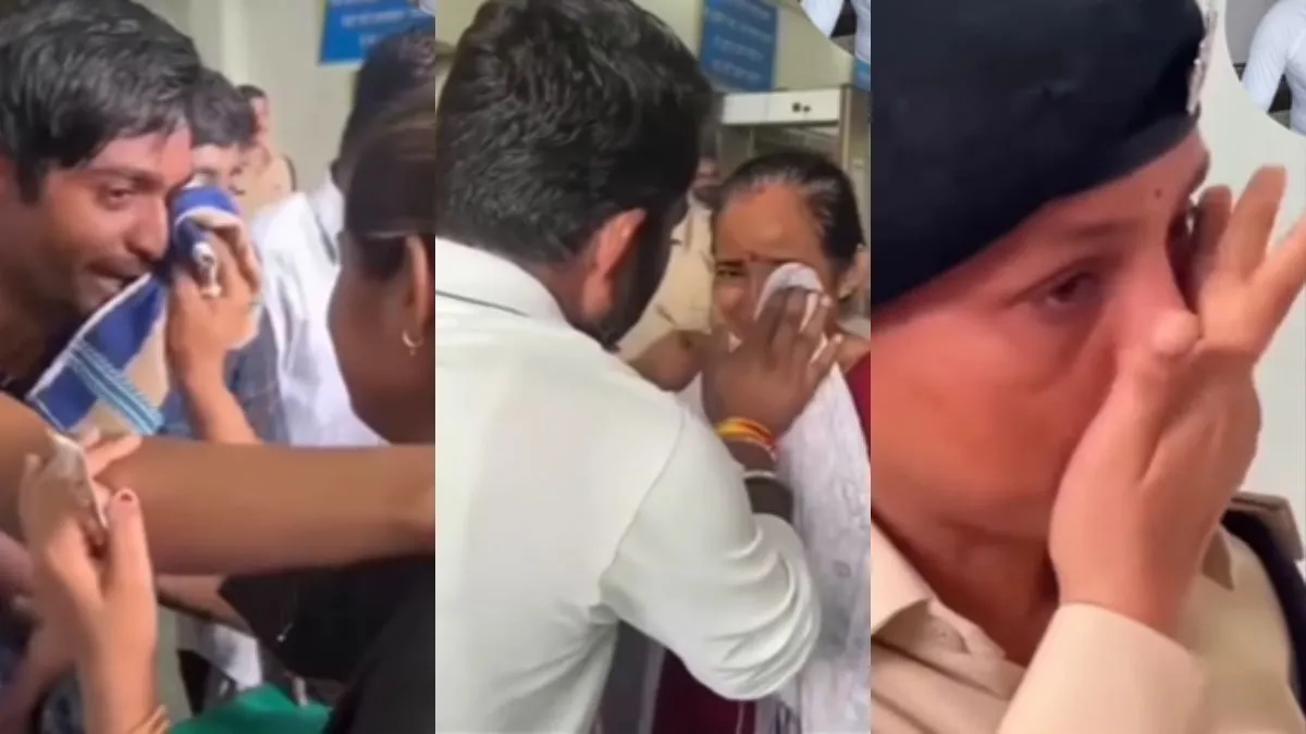 राखी के मौके पर भाइयों-बहनों का प्यार देख भावुक हो गई पुलिसकर्मी- India TV Hindi