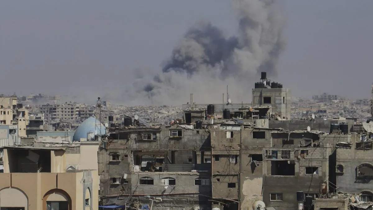 इजरायली हमले से तबाह गाजा। - India TV Hindi