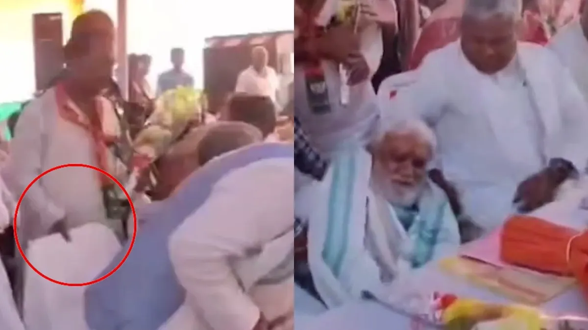  मंच पर गिर पड़े अश्विनी चौबे- India TV Hindi