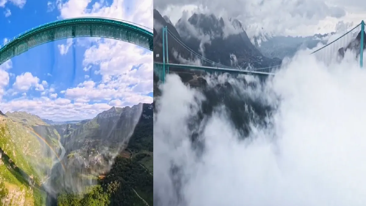 World Tallest Bridge Opens In China- India TV Hindi