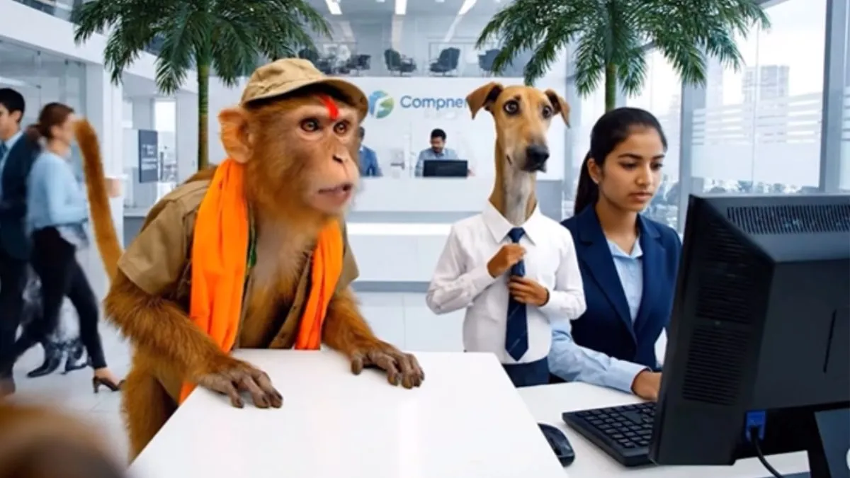 AI, AI Dogesh Video, AI Monkesh Video, AI Generated Video, dogesh monkesh, dogesh video, viral news,- India TV Hindi