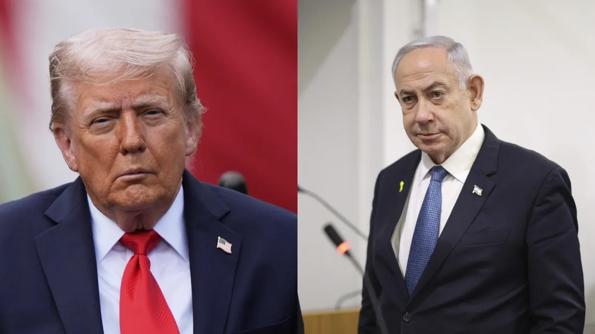 donald trump benjamin netanyahu west bank gaza- India TV Hindi