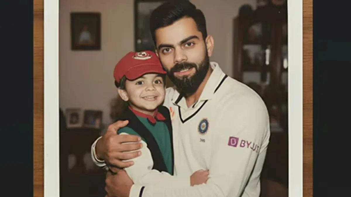 Virat Kohli with his younger self- India TV Hindi