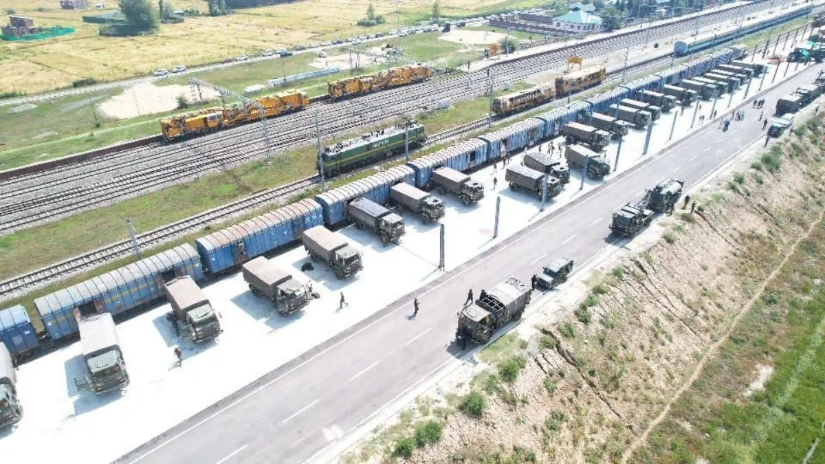 Kashmir USBRL railway, military supply Kashmir- India TV Hindi