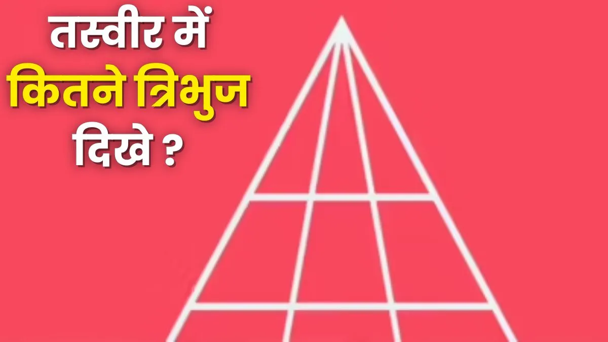 त्रिभुजों की संख्या...- India TV Hindi