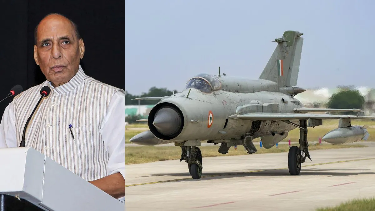 MiG-21 retirement, Rajnath Singh, MiG-21 final flight- India TV Hindi