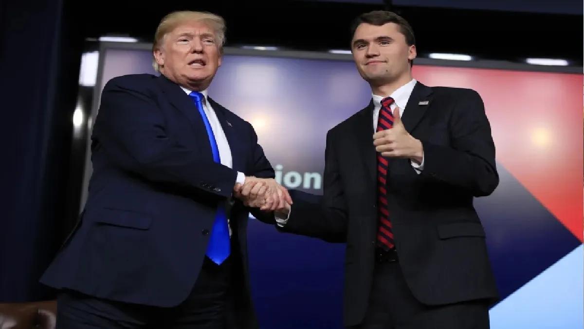 Donald Trump (L) Charlie Kirk (R)- India TV Hindi