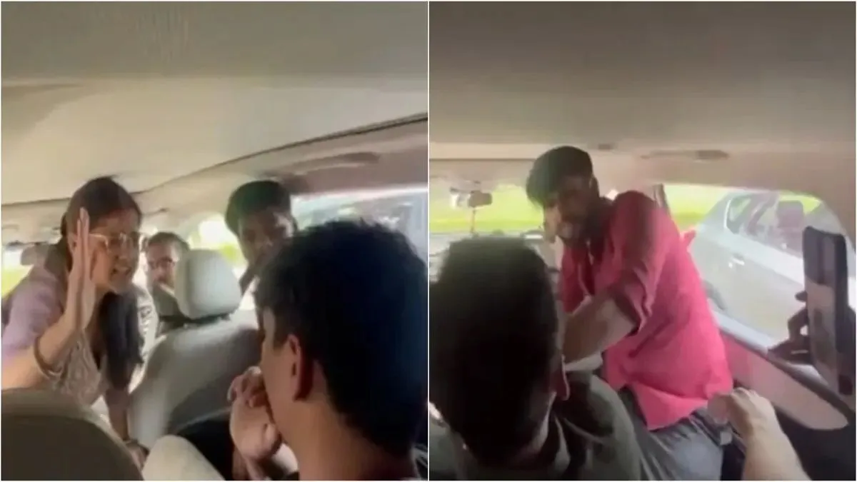 छात्र के साथ कार में की गई मारपीट।- India TV Hindi