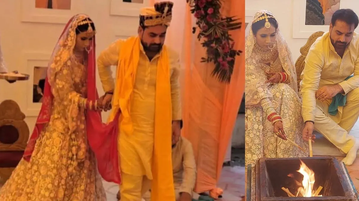 विकास यादव ने हर्षिका यादव से रचाई शादी।- India TV Hindi