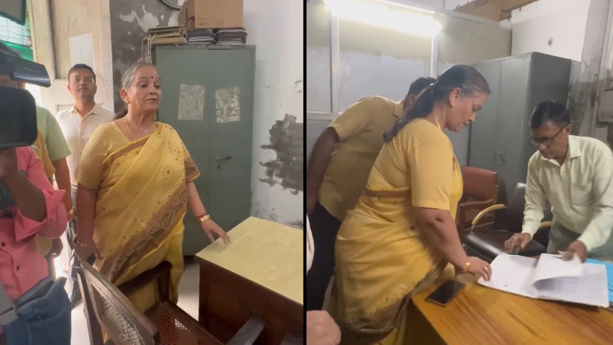 निगम ऑफिस का औचक निरीक्षण करतीं मेयर- India TV Hindi