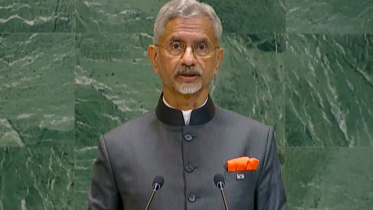 UNGA में विदेश मंत्री जयशंकर। - India TV Hindi