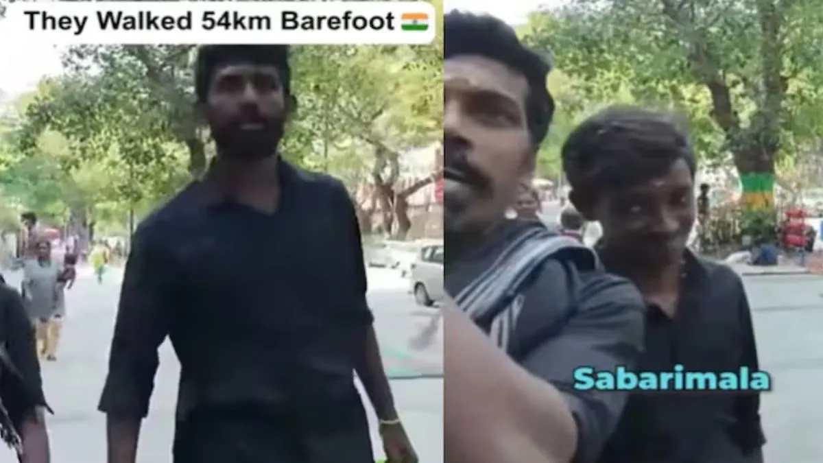 us vlogger shocked in india, us vlogger in video, us vlogger and sabarimala tourist, sabarimala mand- India TV Hindi