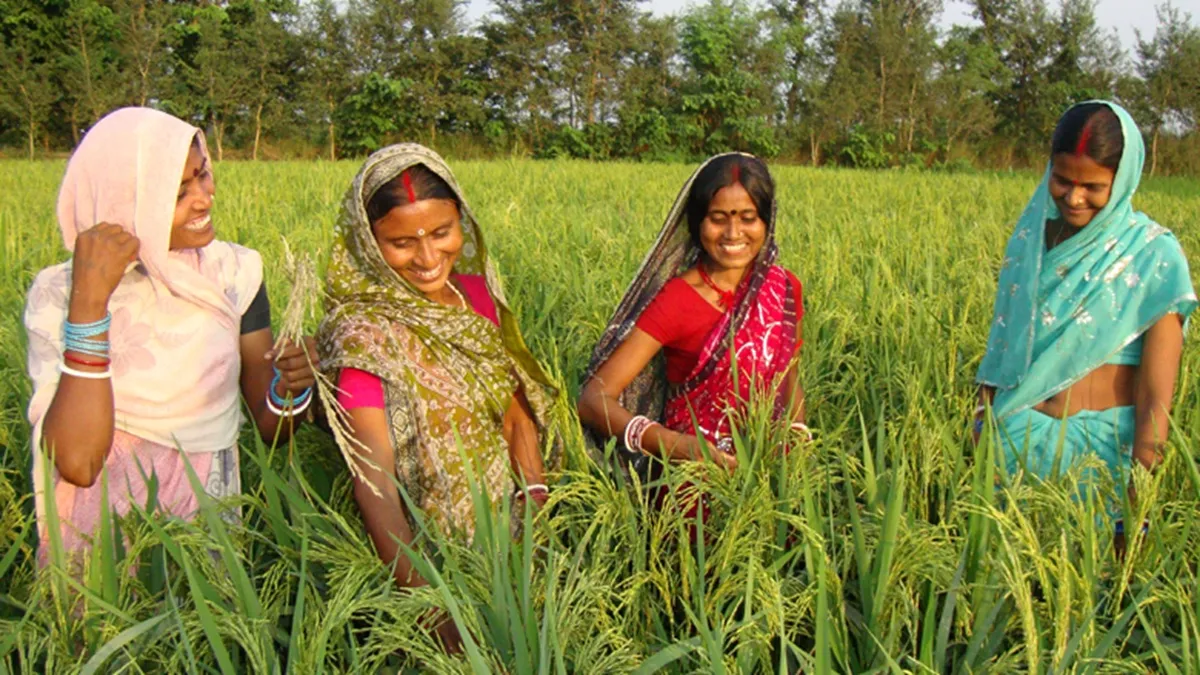 खेत में मौजूद बिहार की महिलाएं।- India TV Paisa