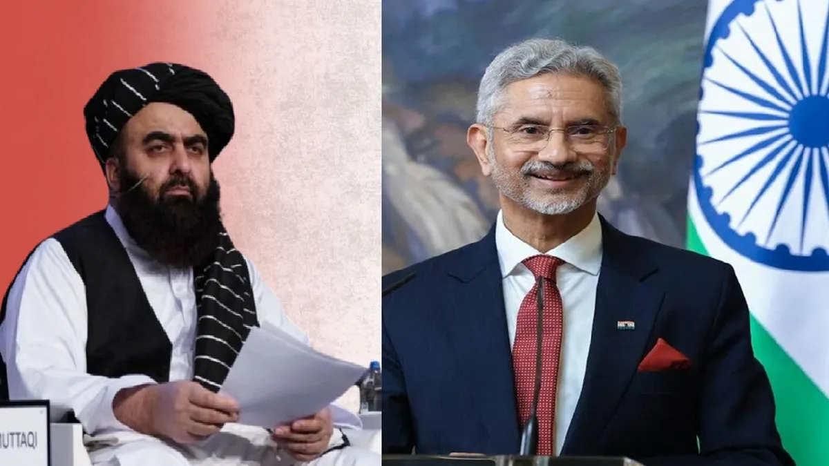 S Jaishankar (R) Amir Khan Muttaqi (L)- India TV Hindi