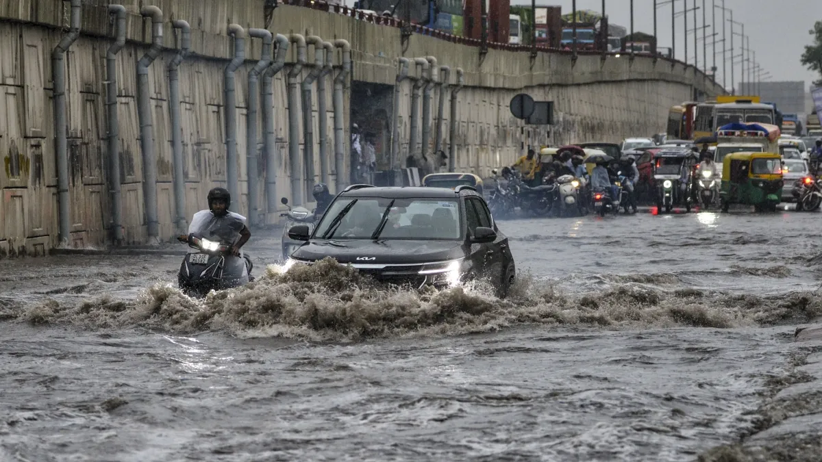 Delhi Rain Water Lodging- India TV Hindi