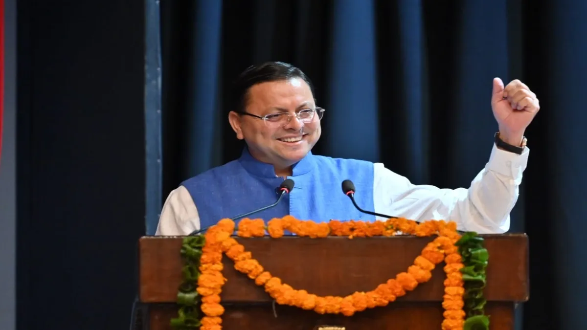 उत्तराखंड के मुख्यमंत्री पुष्कर सिंह धामी- India TV Hindi