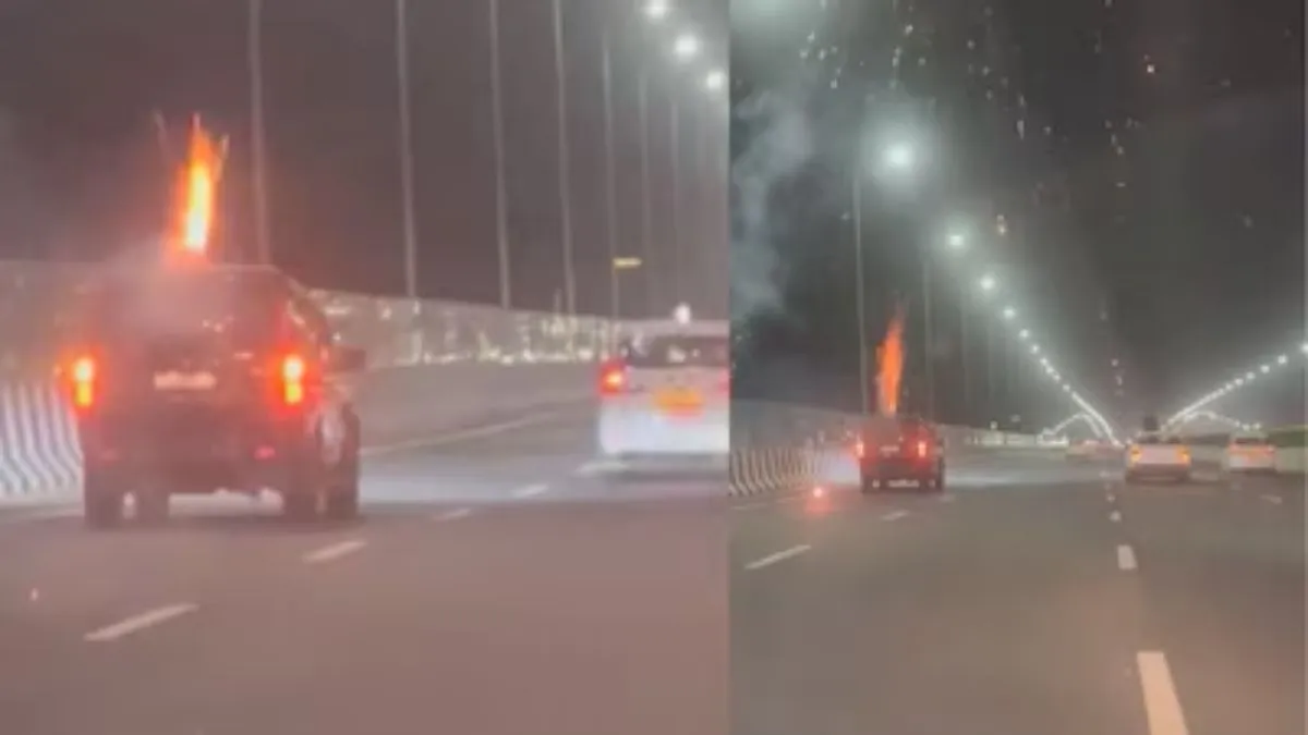 Dwarka expressway video viral, Dwarka expressway Mahindra scorpio video- India TV Hindi