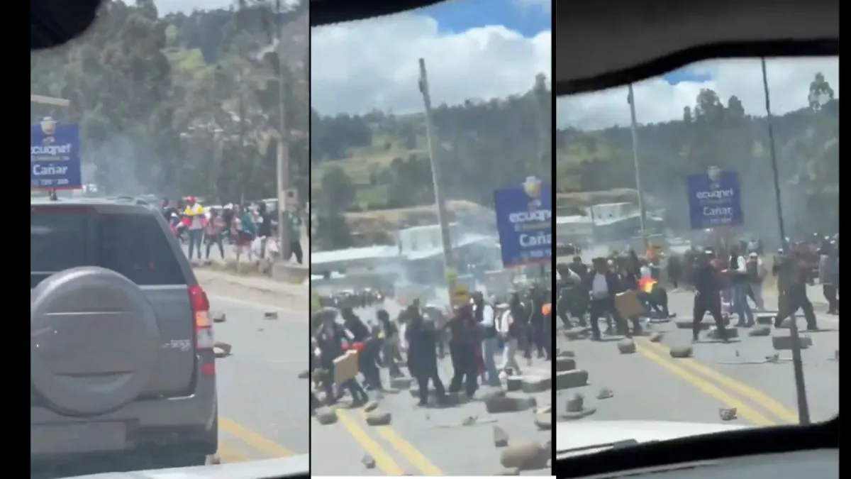 इक्वाडोर के राष्ट्रपति राष्ट्रपति डेनियल नोबोआ पर जानलेवा हमले का एक दृश्य। - India TV Hindi