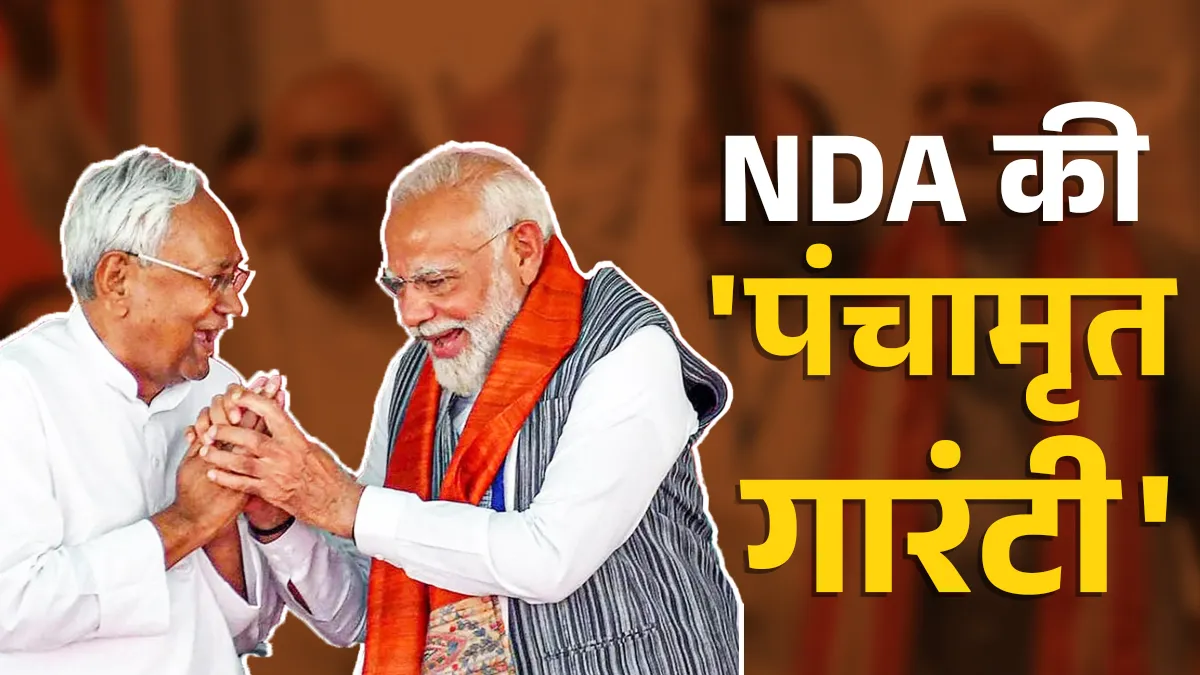 एनडीए ने किया पंचामृत गारंटी का ऐलान। - India TV Hindi