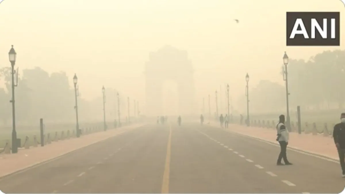 इंडिया गेट पर मंगलवार सुबह का दृश्य- India TV Hindi