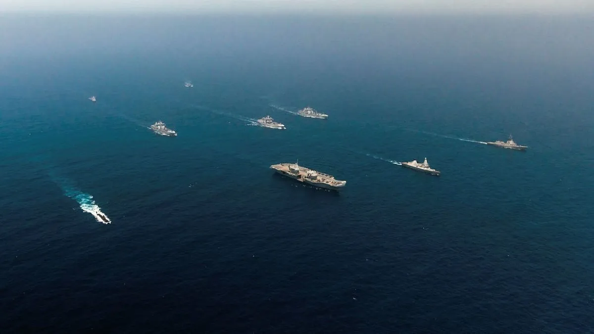 यूके कैरियर स्ट्राइक ग्रुप और भारतीय नौसेना का अभ्यास- India TV Hindi