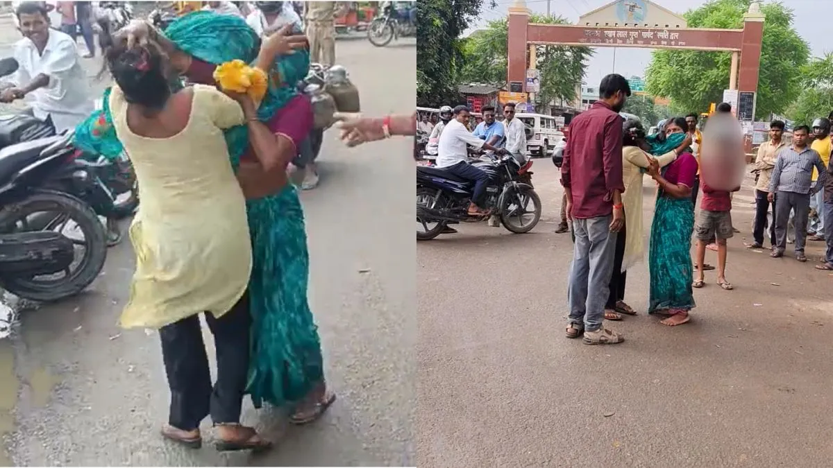 बीच सड़क पर हाई वोल्टेज ड्रामा - India TV Hindi
