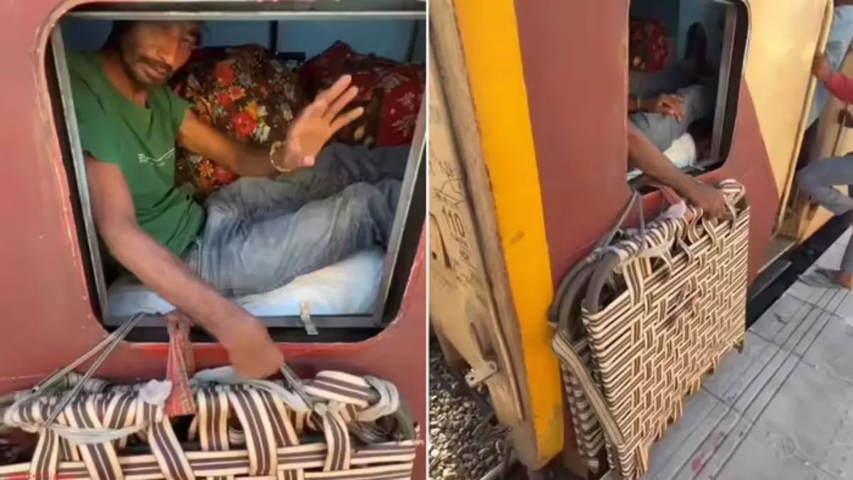indian railway video, train ka video, train ka funny video, railway viral video, man convert train t- India TV Hindi