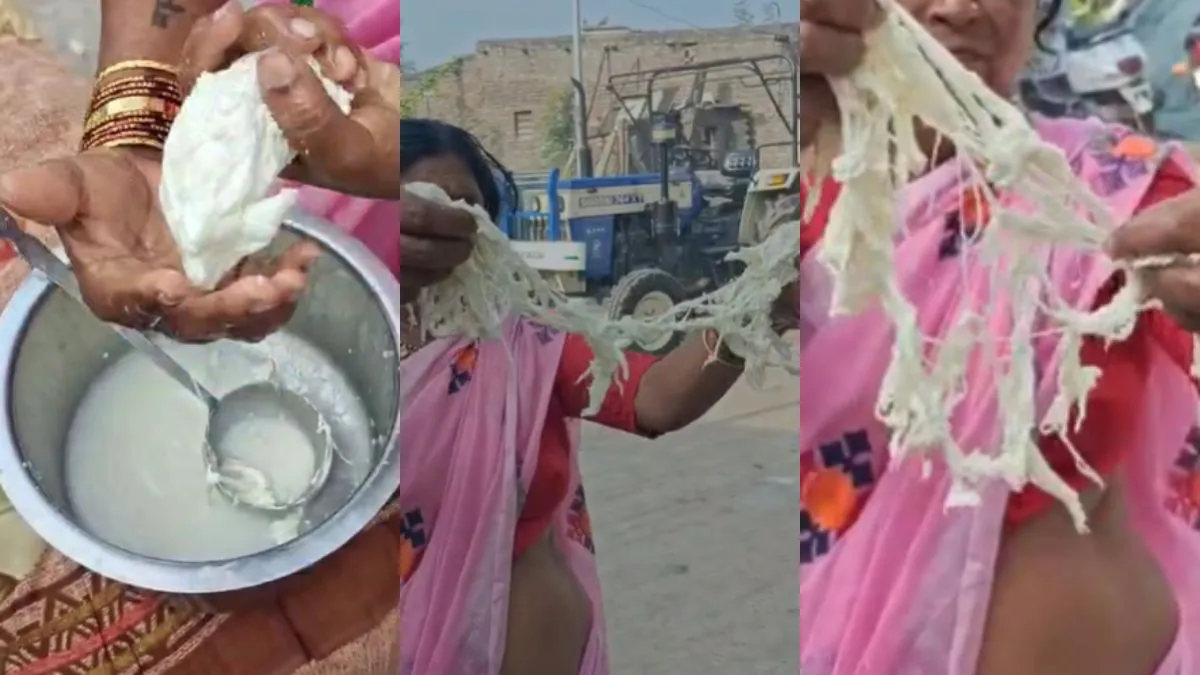 Dhule milk adulteration, Shirpur fake milk, rubber-like milk video- India TV Hindi