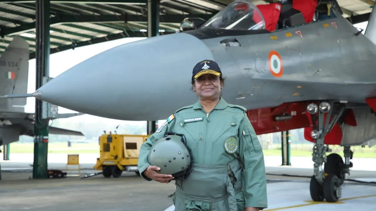 President Droupadi Murmu Rafale flight, Ambala Air Force Station- India TV Hindi
