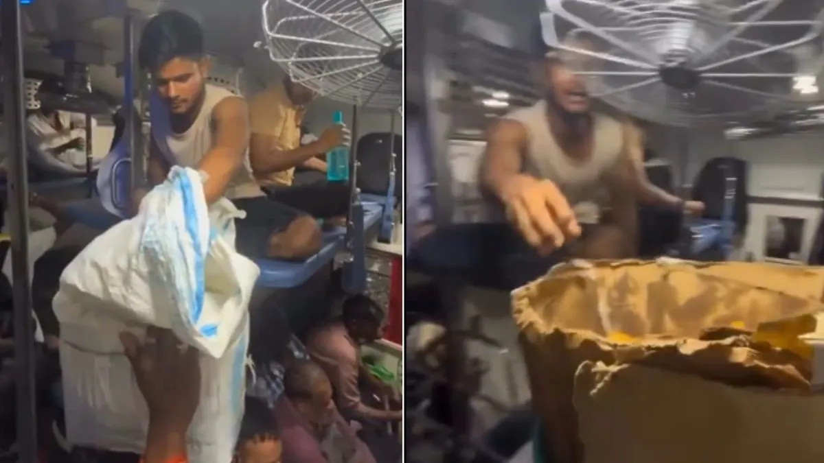 train upper berth video viral, train ka video viral- India TV Hindi