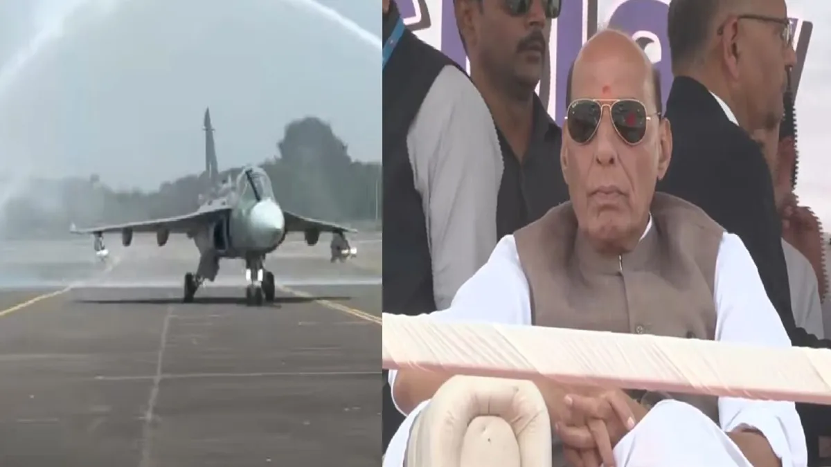 तेजस MK-1A लड़ाकू विमान और रक्षा मंत्री राजनाथ सिंह- India TV Hindi