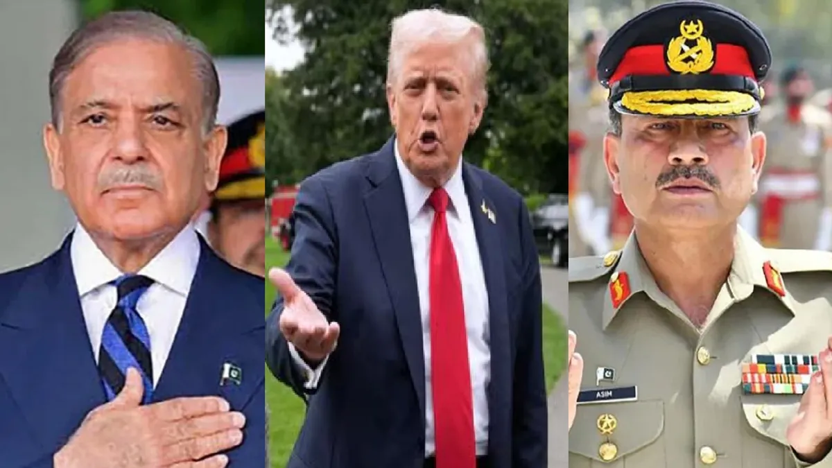 Shehbaz Sharif (L) Donald Trump (M) Asim Munir (R) - India TV Hindi