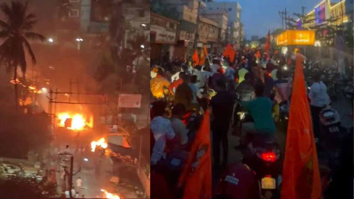 प्रतिमा विसर्जन को लेकर हुआ तनाव।- India TV Hindi