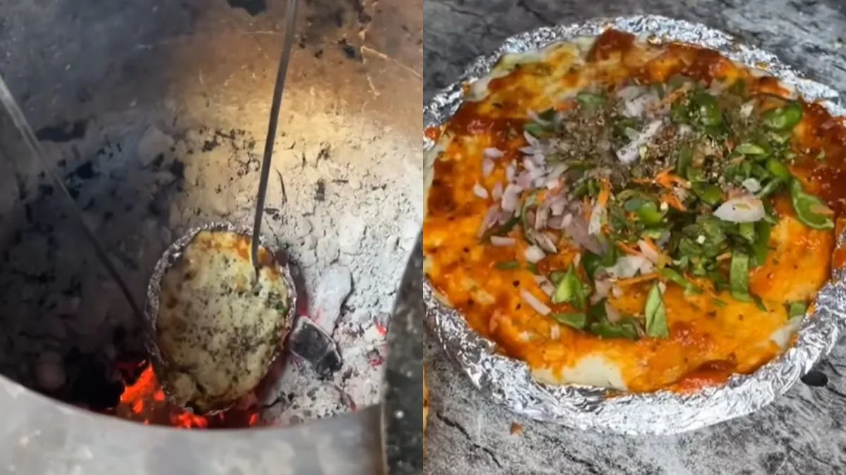 Tandoori Pizza, Pizza, Social Media, Viral video- India TV Hindi