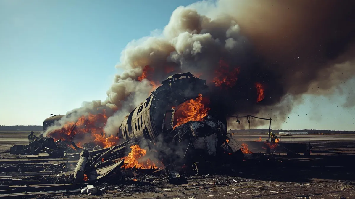 वेनेजुएला प्लेन क्रैश की एआई फोटो।- India TV Hindi