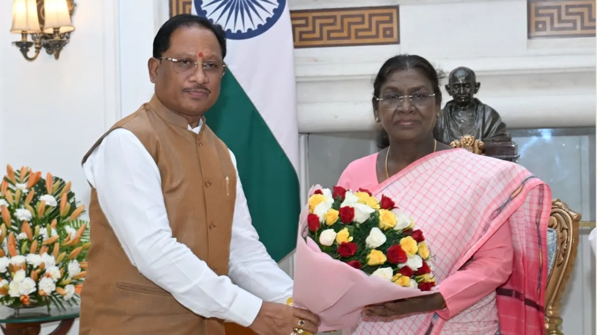 Vishnu Deo Sai Meets president murmu- India TV Hindi