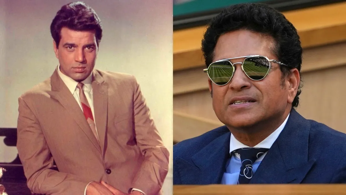 Dharmendr and Sachin Tendulkar - India TV Hindi