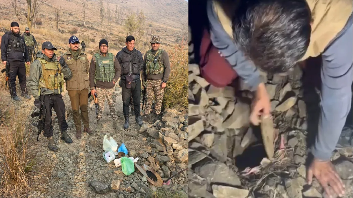 अवंतीपोरा पुलिस ने सिक्योरिटी फोर्स के साथ मिलकर आतंकी ठिकाने का किया भंडाफोड़- India TV Hindi