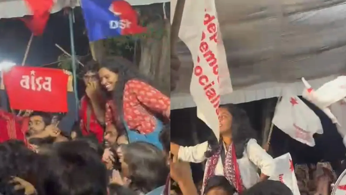 जेएनयू छात्रसंघ चुनाव में लेफ्ट यूनाइटेड ने किया क्लीन स्वीप- India TV Hindi