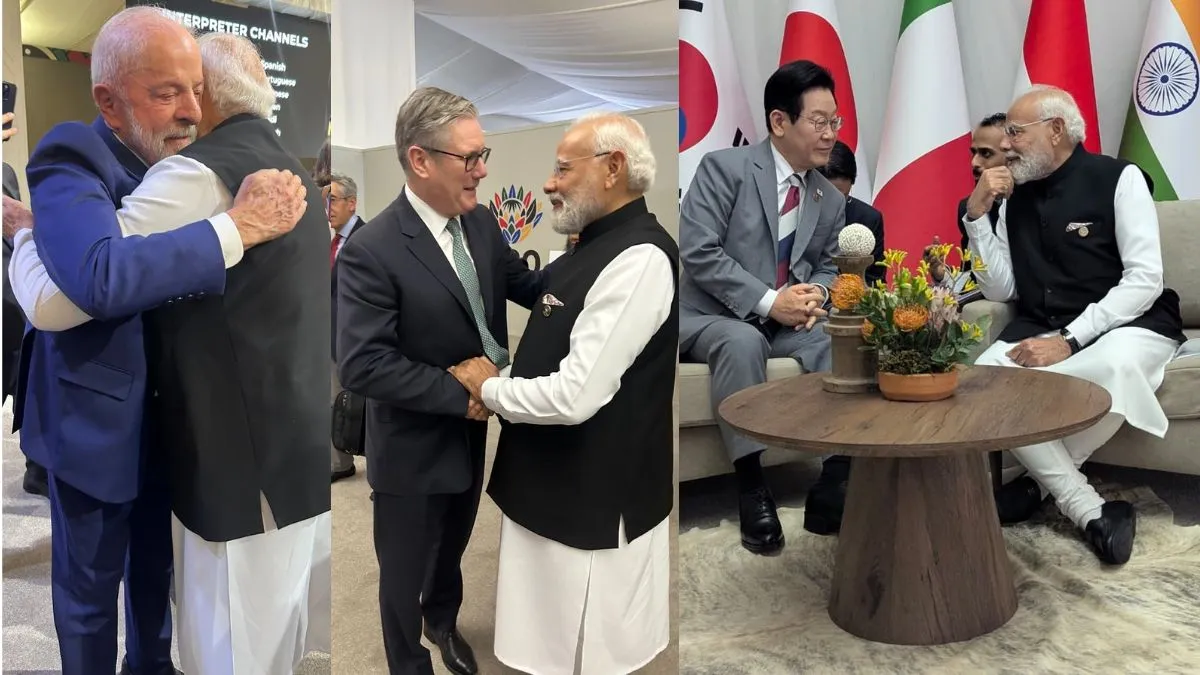 जोहान्सबर्ग के जी-20 से इतर ब्राजील के राष्ट्रपति लूला डिसिल्वा (बाएं), ब्रिटेन के पीएम कीर स्टार्मर- India TV Hindi