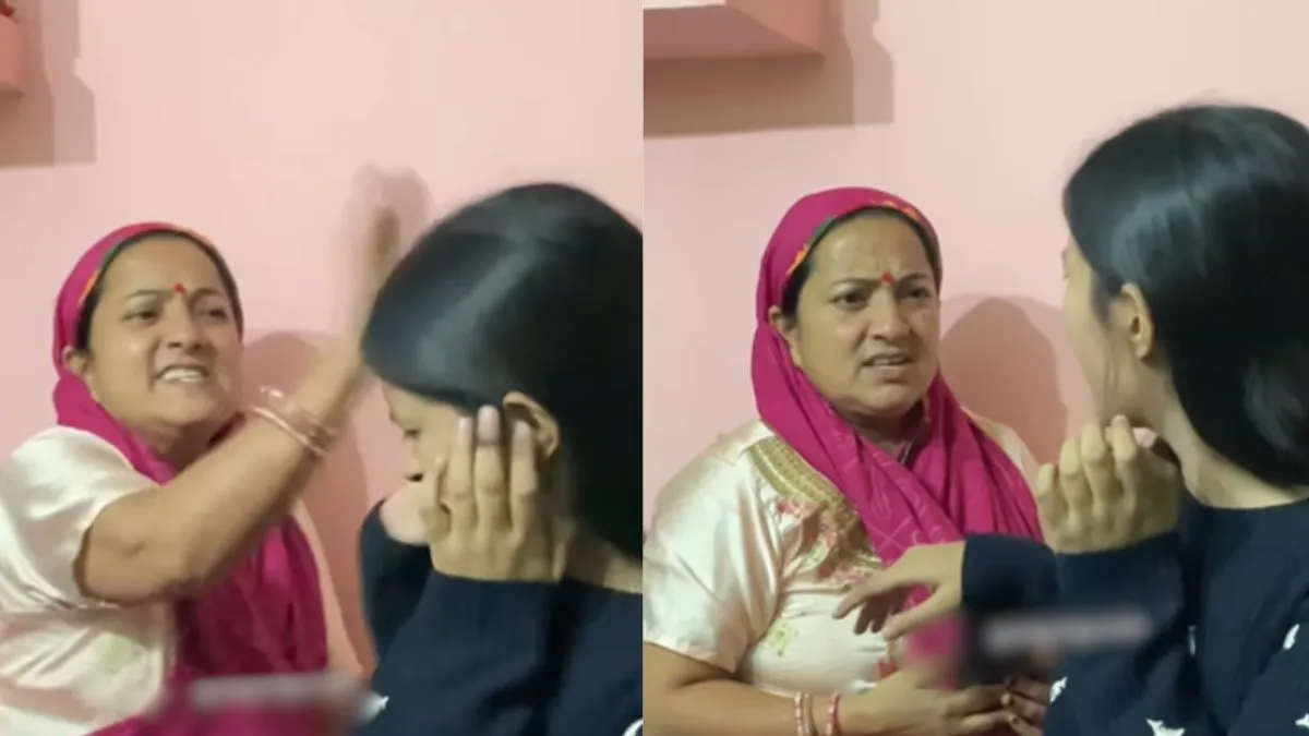 mother daughter funny video viral, mother daughter funny video, mother daughter prank, viral video, - India TV Hindi