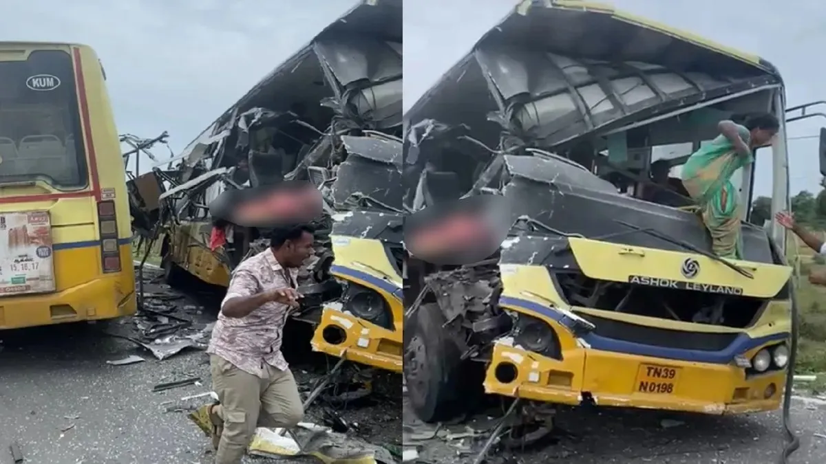 दो सरकारी बसों में भिड़ंत- India TV Hindi